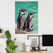 Pinguine Poster (Heimbüro)