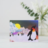 Pinguine Postkarte (Stehend Vorderseite)