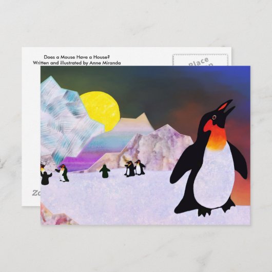 Pinguine Postkarte (Vorne/Hinten)