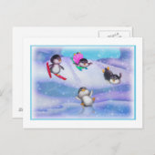 Pinguine Postkarte (Vorne/Hinten)