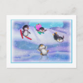 Pinguine Postkarte (Vorderseite)