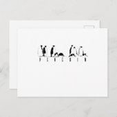 Pinguine Postkarte (Vorne/Hinten)