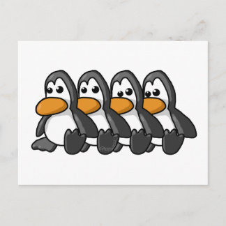 Pinguine Postkarte