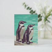 Pinguine Postkarte (Stehend Vorderseite)