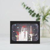 Pinguine Postkarte (Stehend Vorderseite)