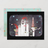 Pinguine Postkarte (Vorne/Hinten)