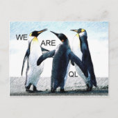 Pinguine Postkarte (Vorderseite)