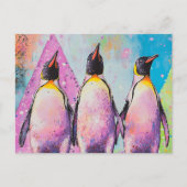 Pinguine Postkarte (Vorderseite)