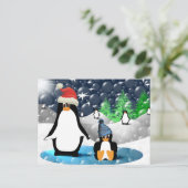 Pinguine Postkarte (Stehend Vorderseite)