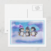 Pinguine Postkarte (Vorne/Hinten)