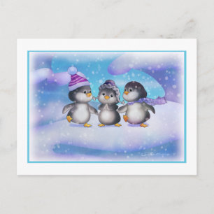 Pinguine Postkarte