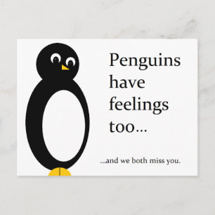 Pinguine Postkarte