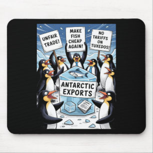 Pinguine protestieren gegen Trump-Zölle Funny Peng Mousepad