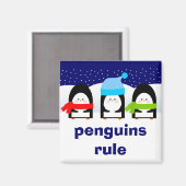 Pinguine regieren Magnet (Vorderseite/Rückseite)