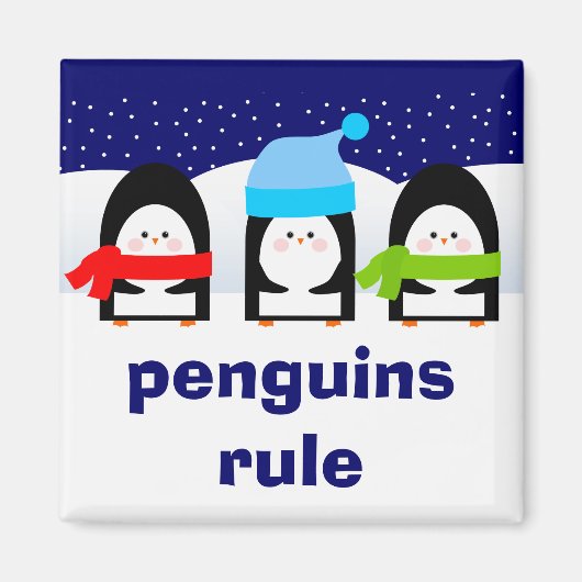 Pinguine regieren Magnet (Vorne)