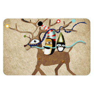 Pinguine reisen Winter Magnet