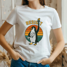 Pinguine RESIST Shirt, Pinguine gegen Zolltarife T