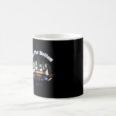 Pinguine Retro-Lagerfeuer Kaffeetasse (VorderseiteRechts)