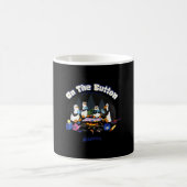 Pinguine Retro-Lagerfeuer Kaffeetasse (Mittel)
