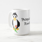 Pinguine rocken kaffeetasse (Vorderseite Links)