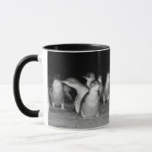 Pinguine Schwarz-Weiß-Foto Tasse (Links)