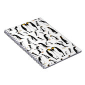 Pinguine Schwarzweißmuster Notizblock (Rechte Seite)