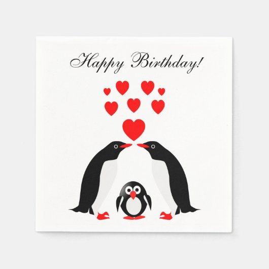 Pinguine Serviette (Vorderseite)