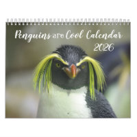 Pinguine sind Cool Calendar 2025 mit Beschreibunge