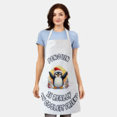 Pinguine sind meine Coolststen Freunde" Niedliche Schürze (Getragen)