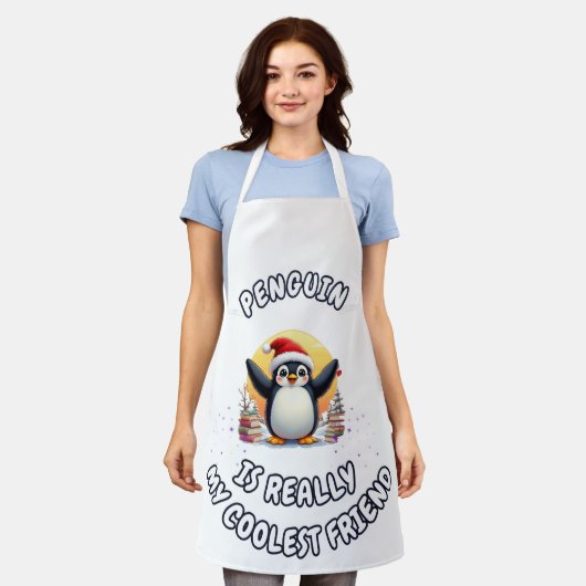 Pinguine sind meine Coolststen Freunde" Niedliche Schürze (Getragen)