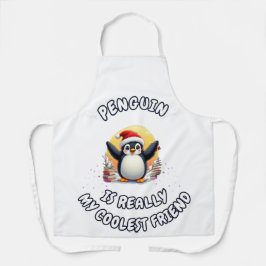 Pinguine sind meine Coolststen Freunde" Niedliche  Schürze