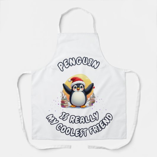 Pinguine sind meine Coolststen Freunde" Niedliche Schürze (Vorderseite)