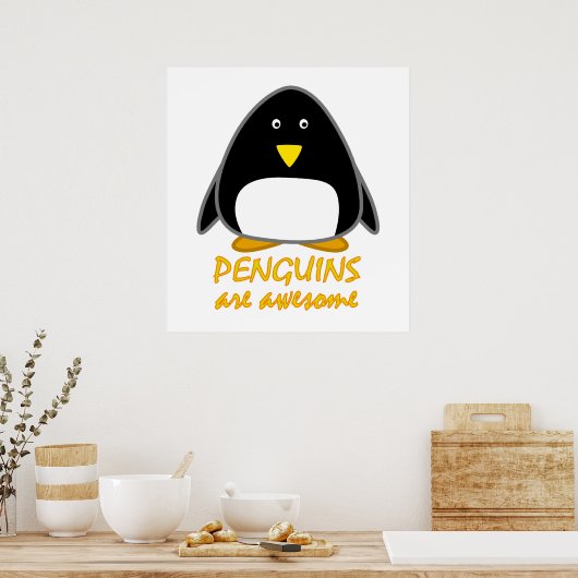 Pinguine sind Phantastisch Poster (Küche)