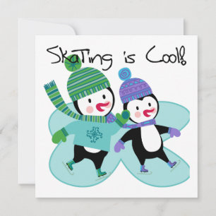 Pinguine Skaten ist Cool