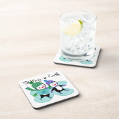 Pinguine Skaten ist Cool Untersetzer (Rechte Seite)