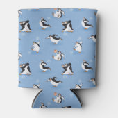 Pinguine-Skaten-Muster Dosenkühler (Vorderseite)