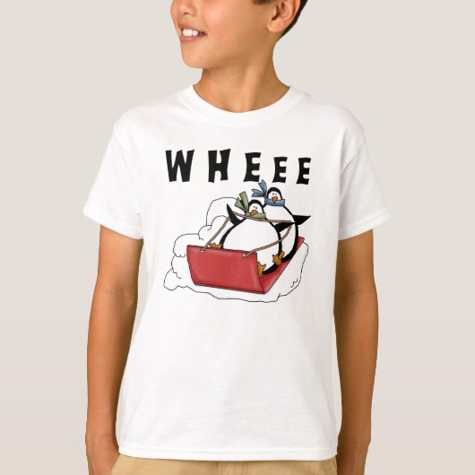 Pinguine Sledings T - Shirt (Vorderseite)