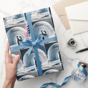 Pinguine Slow Dancing Geschenkpapier