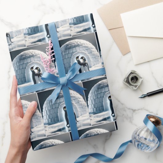 Pinguine Slow Dancing Geschenkpapier (Schenken)