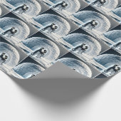 Pinguine Slow Dancing Geschenkpapier (Ecke)