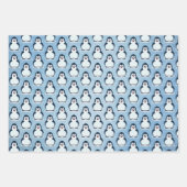 Pinguine Snowy Design Wrapping Paper Set Geschenkpapier Set (Vorderseite 2)
