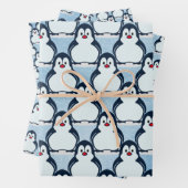 Pinguine Snowy Design Wrapping Paper Set Geschenkpapier Set (Beispiel)
