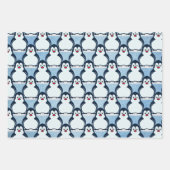 Pinguine Snowy Design Wrapping Paper Set Geschenkpapier Set (Vorderseite)