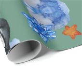 Pinguine & Stars-Schleifpapier Geschenkpapier (Rolleneckpunkt)