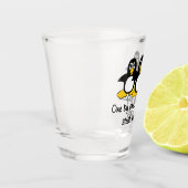 Pinguine stehlen meine Vernunft Schnapsglas (Links)