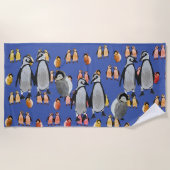 Pinguine Strandtuch (Vorderseite)
