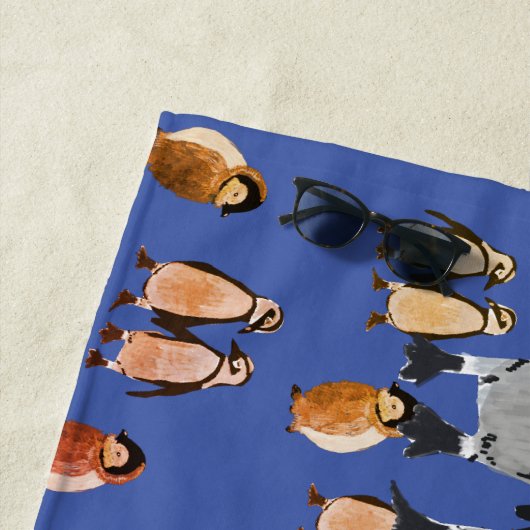 Pinguine Strandtuch (Beispiel)