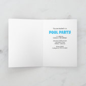 Pinguine Summer Pool Party Geburtstag Einladung (Innenseite)
