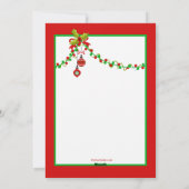 Pinguine Tancing Holiday Card Feiertagskarte (Rückseite)