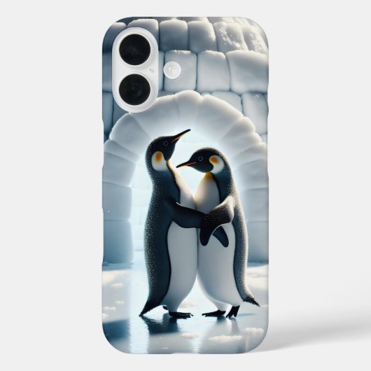 Pinguine tanzen langsam von Iglu Case-Mate iPhone Hülle (Rückseite)